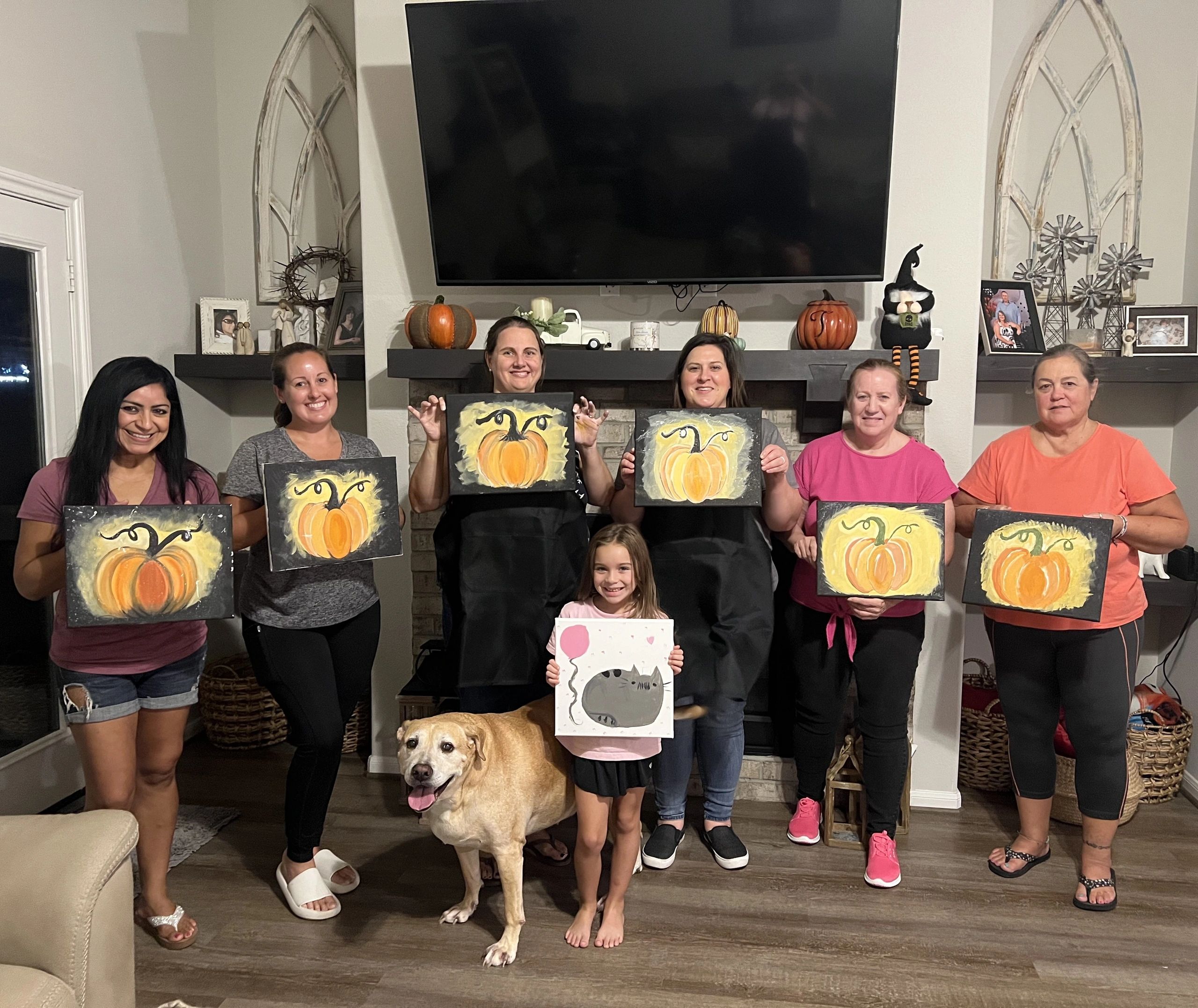 Paint party class at Painting Your Art Out in League City TX